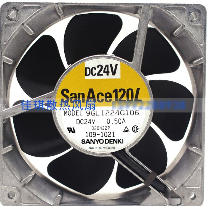 Sanyo 9GL1224G106 24V 0.5A 2wires 3wires Cooling Fan