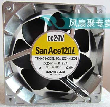 Sanyo 9GL1224H1D01 24V 0.22A 3wires Cooling Fan