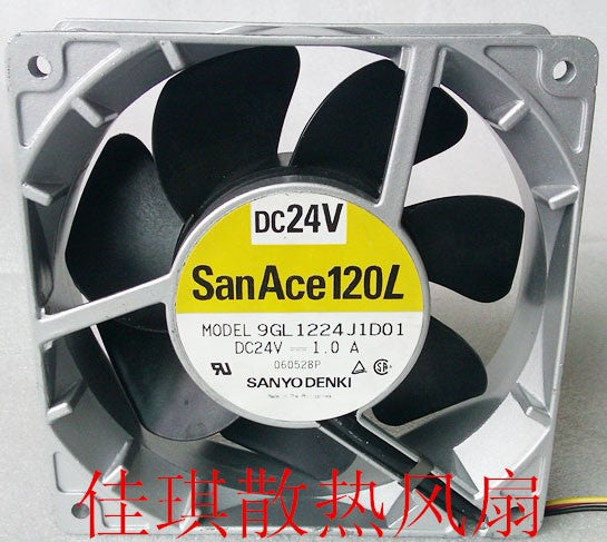 Sanyo 9GL1224J1D01 24V 1A 3wires Cooling Fan
