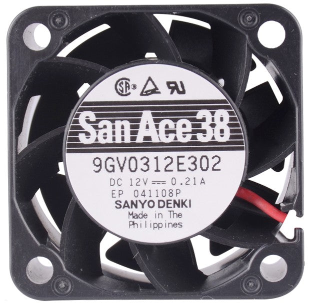 SANYO 9GV0312E302 12V 0.21A 2wires Cooling Fan