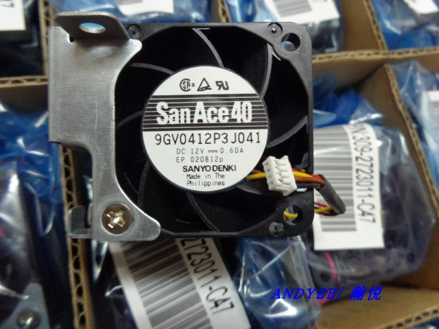 Sanyo 9GV0412P3J041 12V 0.6A 4wires Cooling Fan