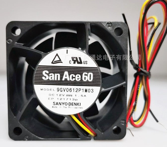 Sanyo 9GV0612P1M03 12V 1.5A 4wires Cooling Fan