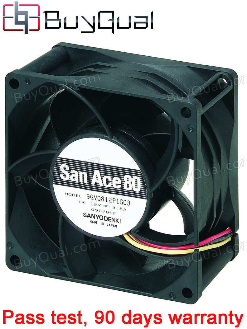 Sanyo 9GV0812P1G03 12V 3.8A 4wires Cooling Fan