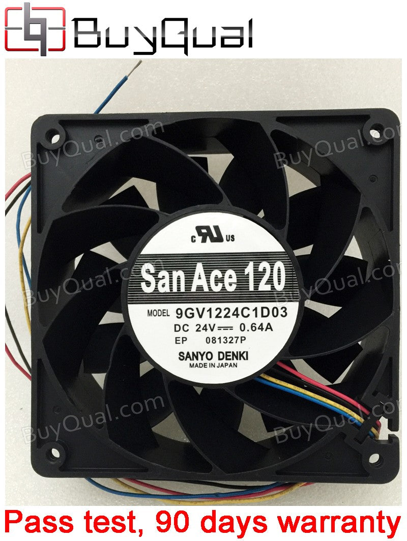 SANYO 9GV1224C1D03 24V 0.64A 3wires 4wires cooling fan