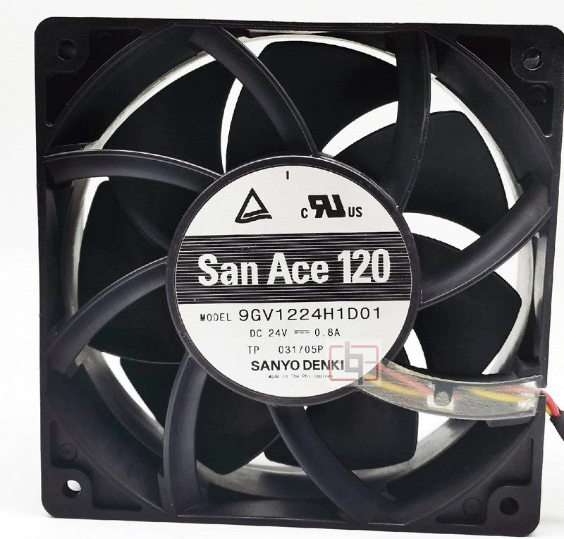 SANYO 9GV1224H1D01 24V 0.8A 3wires cooling fan
