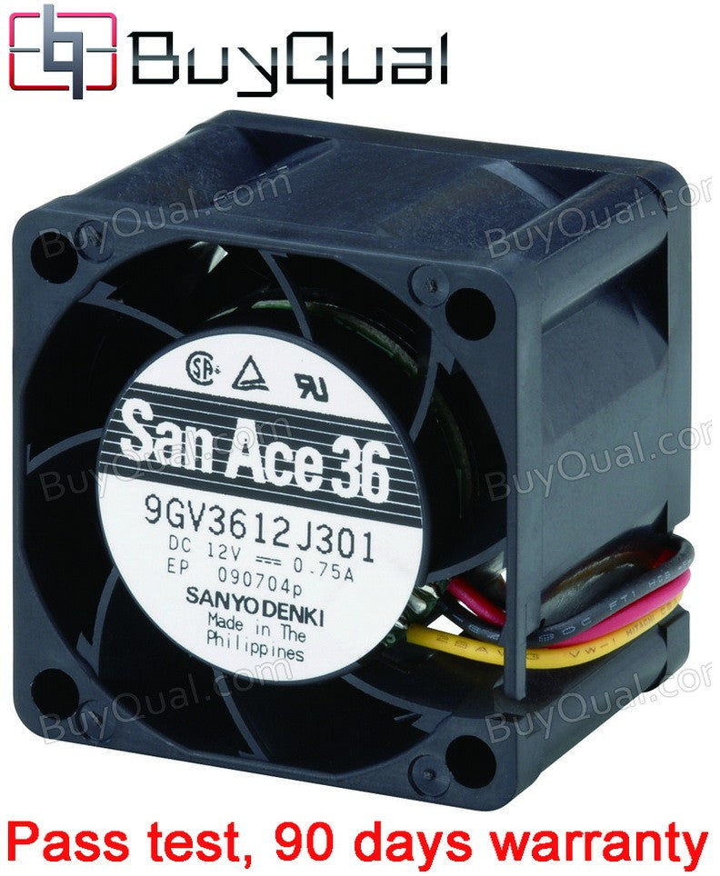 SANYO 9GV3612J301 12V 0.75A 3wires Cooling Fan