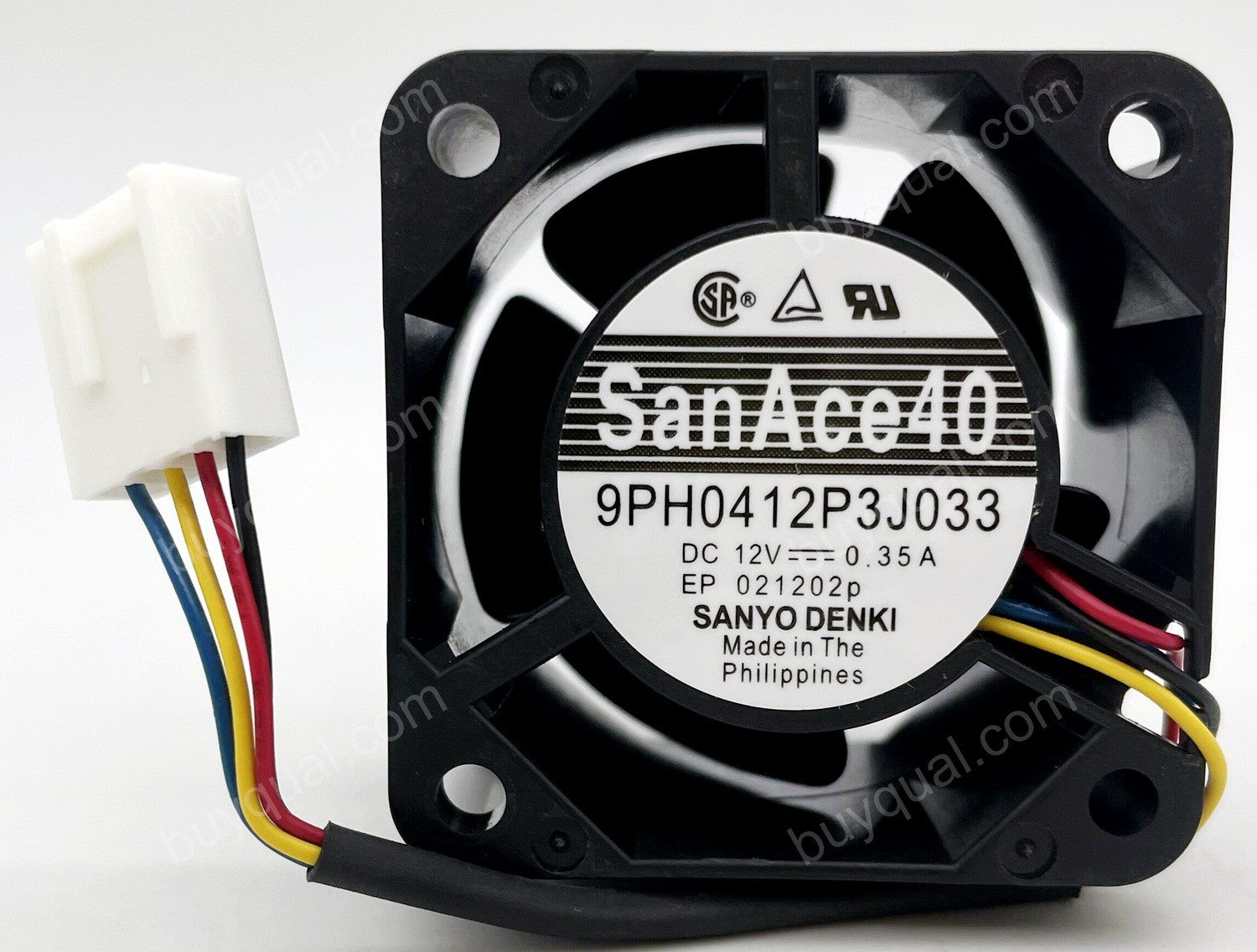 Sanyo 9PH0412P3J033 12V 0.35A 4wires Cooling Fan - Original New