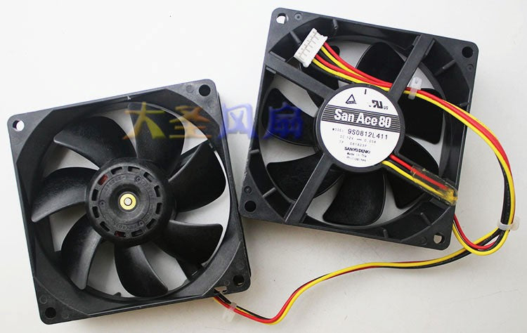 SANYO 9S0812L411 12V 0.05A 3wires cooling fan - For one