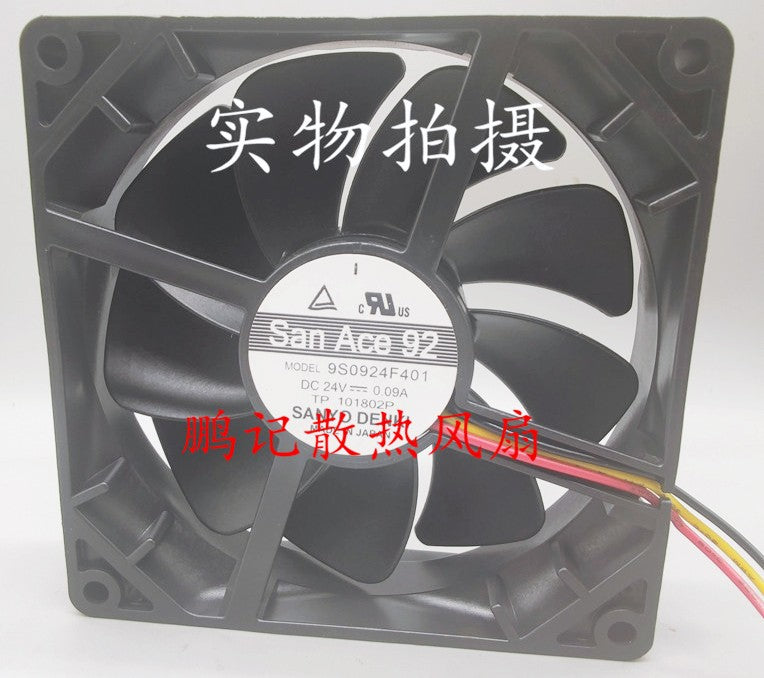 Sanyo 9S0924F401 24V 0.09A 3wires Cooling Fan