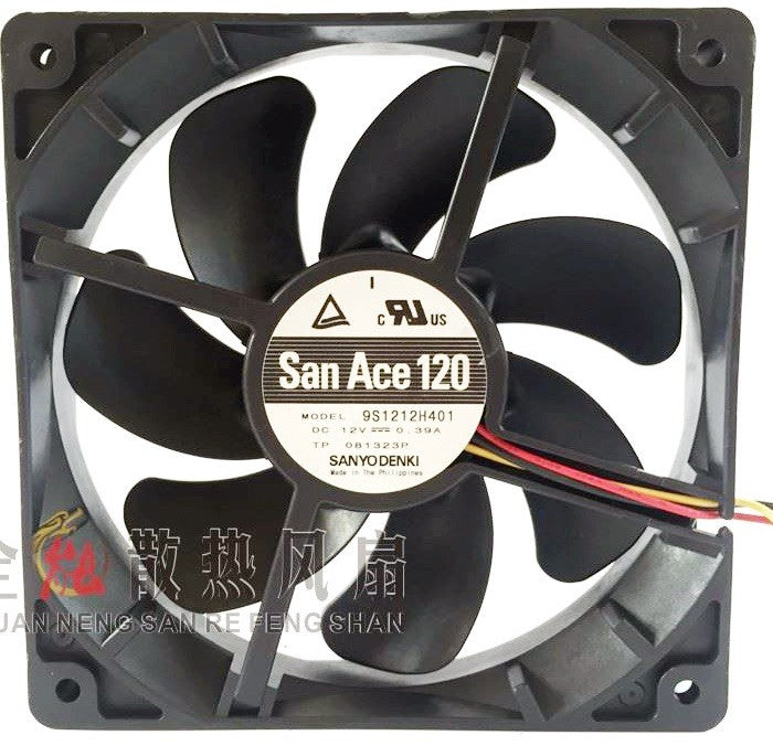 SANYO 9S1212H401 12V 0.39A 3wires Cooling Fan