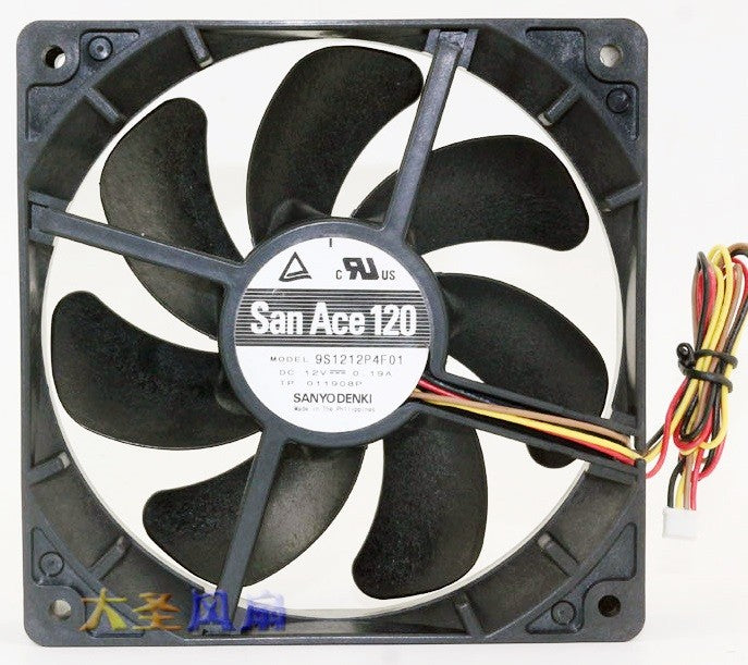 Sanyo 9S1212P4F01 9S1212P4F011 12V 0.19A 4wires Cooling Fan