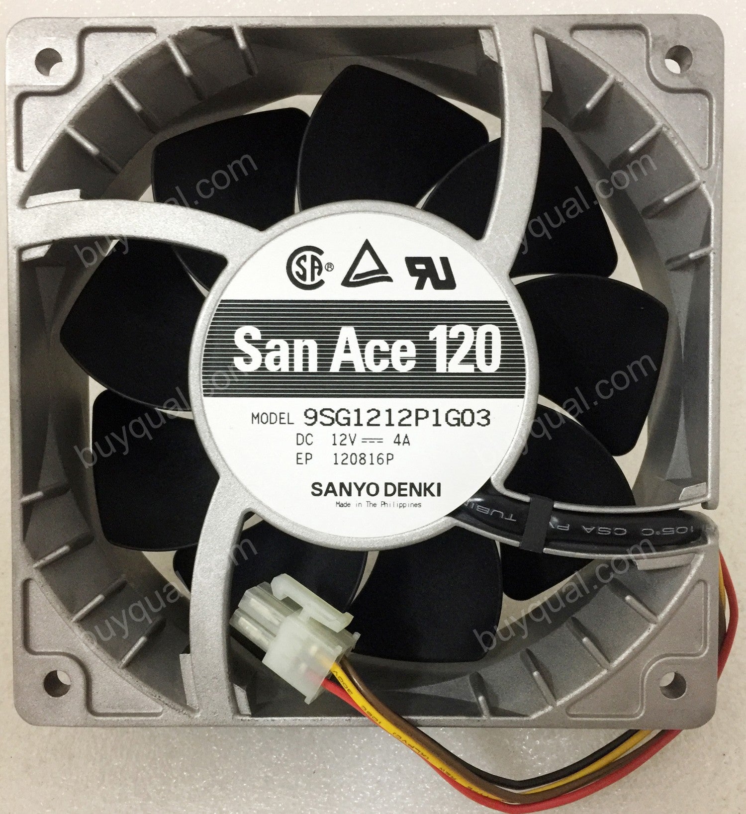 Sanyo 9SG1212P1G03 12V 4A 4wires Cooling Fan