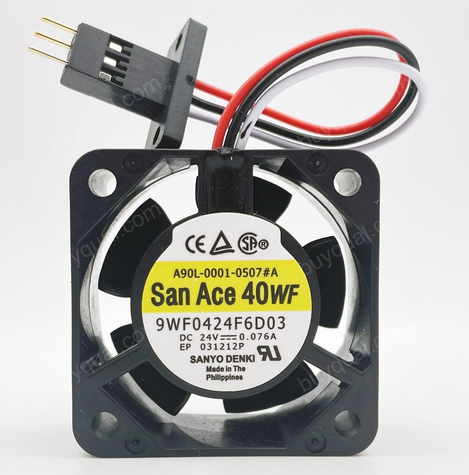 Sanyo 9WF0424F6D03 A90L-0001-0507#A 24V 0.076A 3wires Cooling Fan - Original New