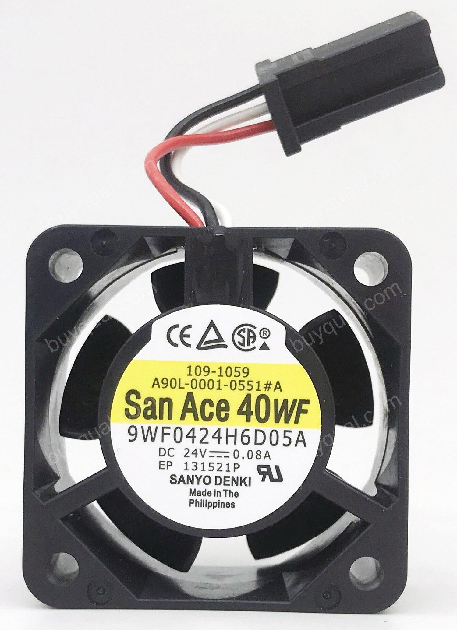 Sanyo 9WF0424H6D05A A90L-0001-0551#A 24V 0.08A 3wires Cooling Fan - Original New