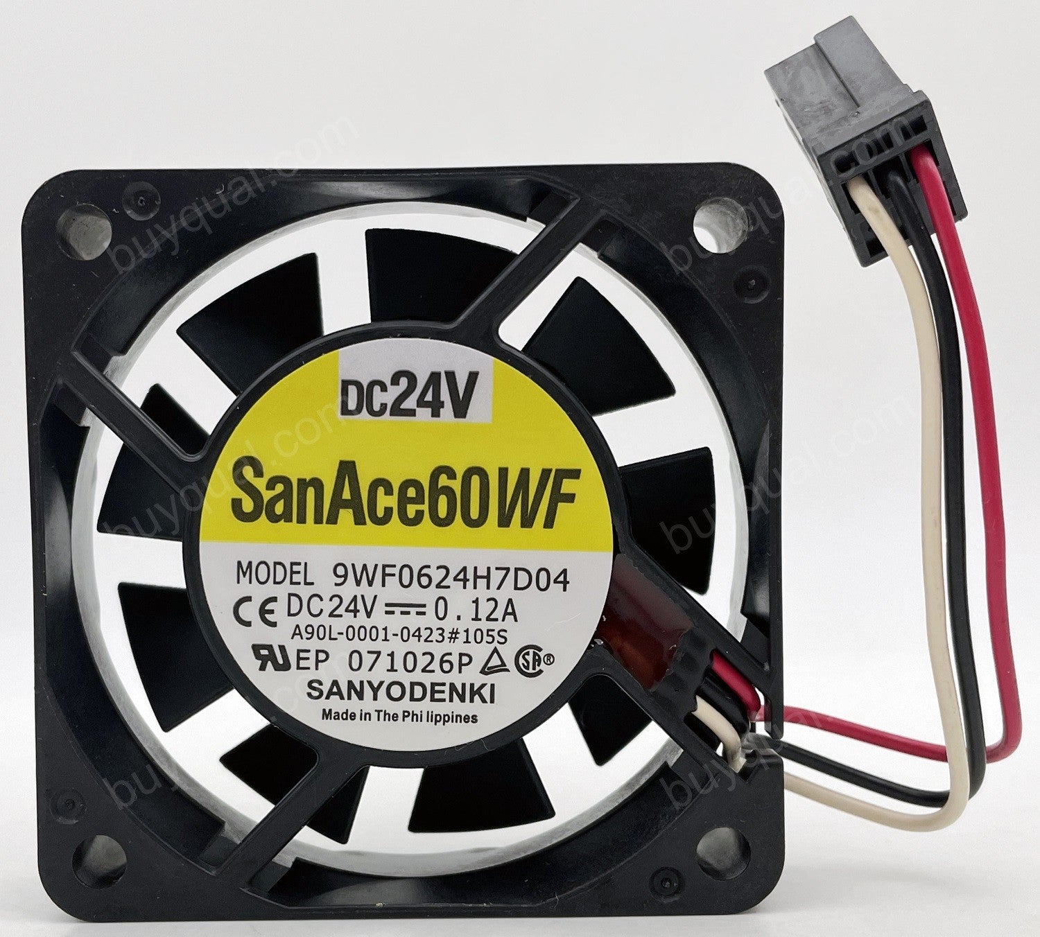 Sanyo 9WF0624H7D04 A90L-0001-0423#105S  24V 0.12A 3wires Cooling Fan