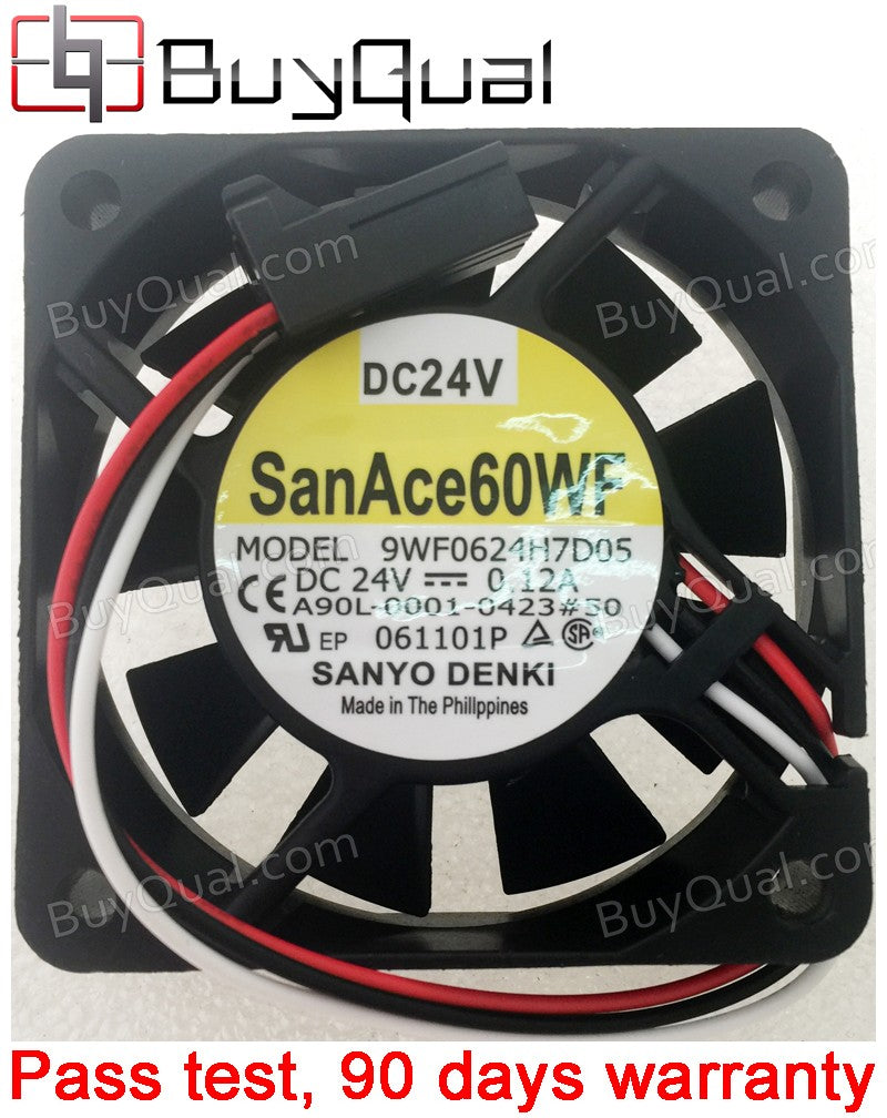 Sanyo 9WF0624H7D05 A90L-0001-0423#50 24V 0.12A 3wires Cooling Fan - New