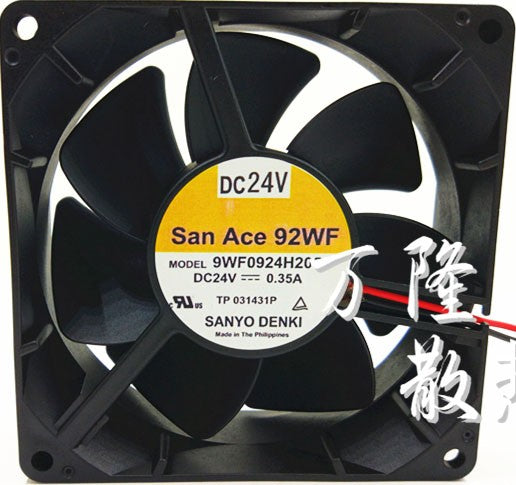 Sanyo 9WF0924H201 24V 0.35A 3wires Cooling Fan