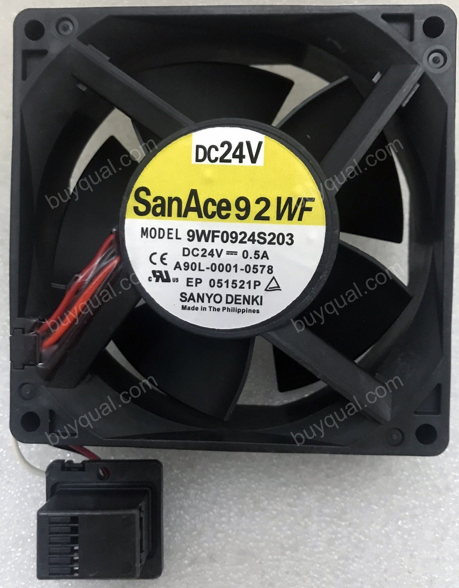 SANYO 9WF0924S203 A90L-0001-0578 24V 0.5A 3wires Cooling Fan