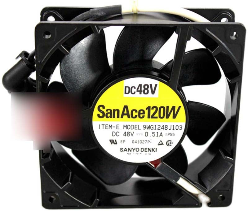 SANYO 9WG1248J103 48V 0.51A Cooling Fan