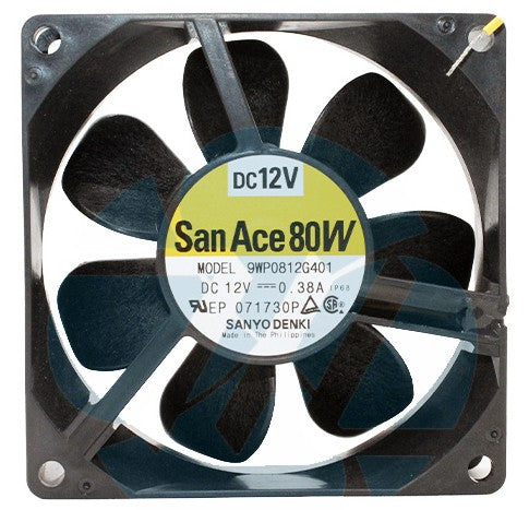 SANYO 9WP0812G401 12V 0.38A 3wires Cooling Fan