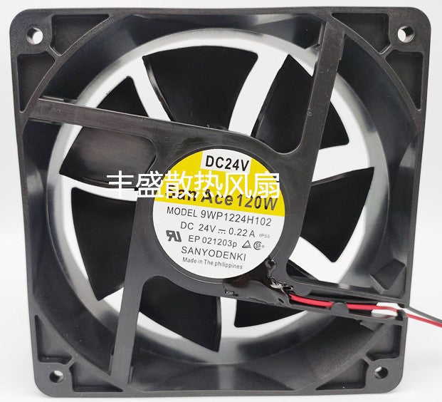 SANYO 9WP1224H102 24V 0.22A 2wires Cooling Fan