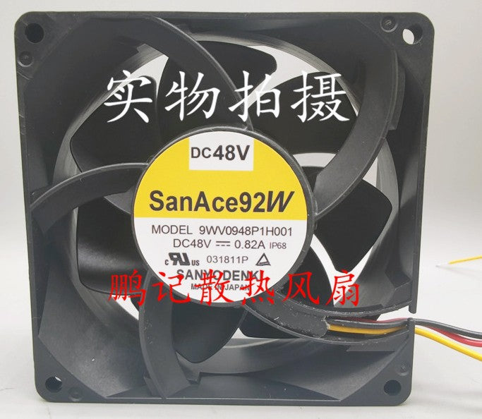 Sanyo 9WV0948P1H001 48V 0.82A 3wires Cooling Fan