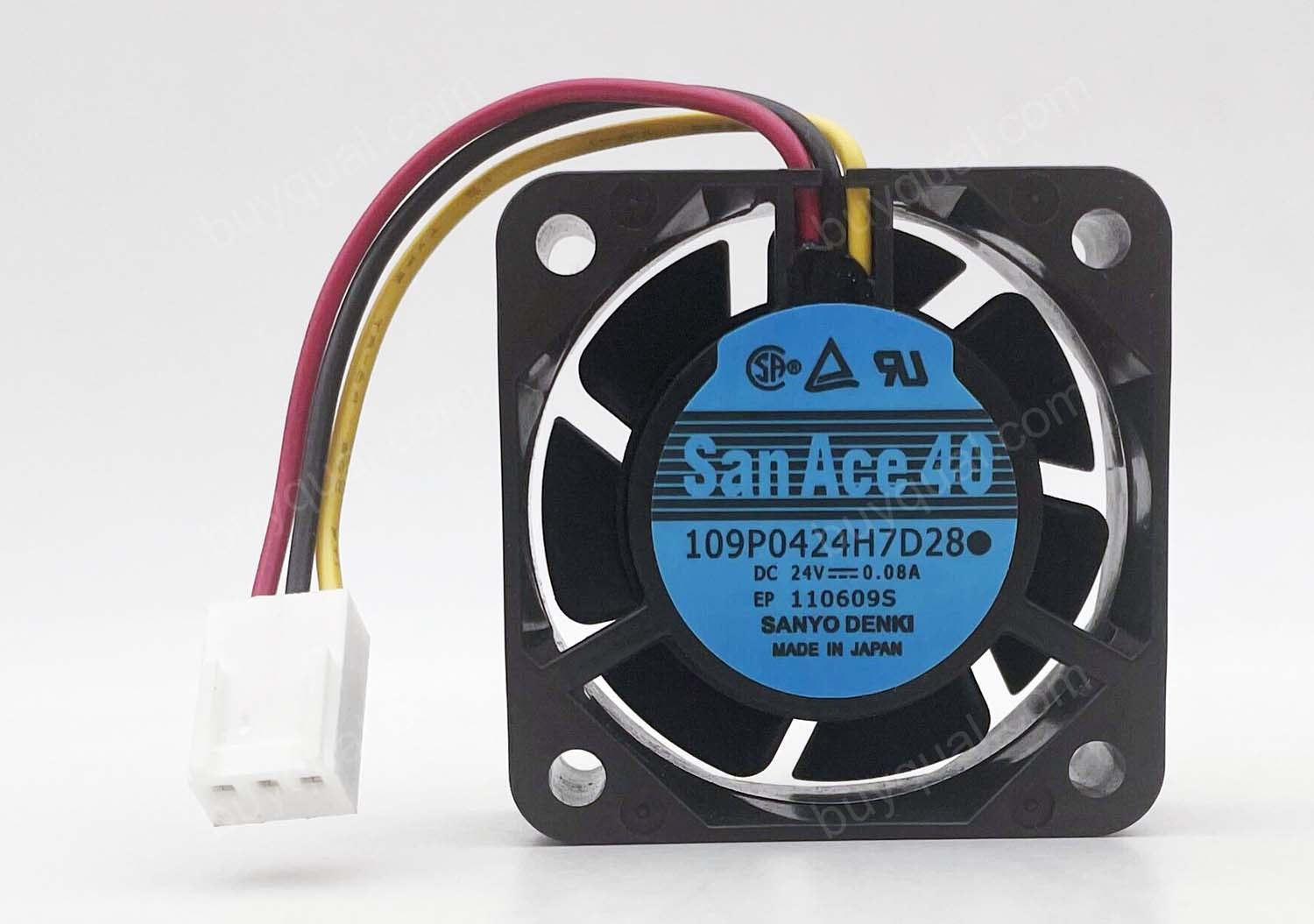 Sanyo /SANYO A90L-0001-0441/39 109P0424H7D20 109P0424H7D28 9WF0424H7D03 24V 0.08A 3wires Cooling Fan - Original New
