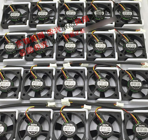SEPA MF40J-12A 12V 0.05A 3wires cooling fan