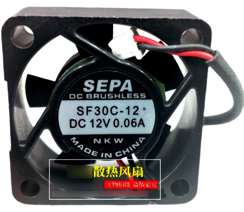 SEPA SF30C-12 12V 0.06A 2wires Cooling Fan