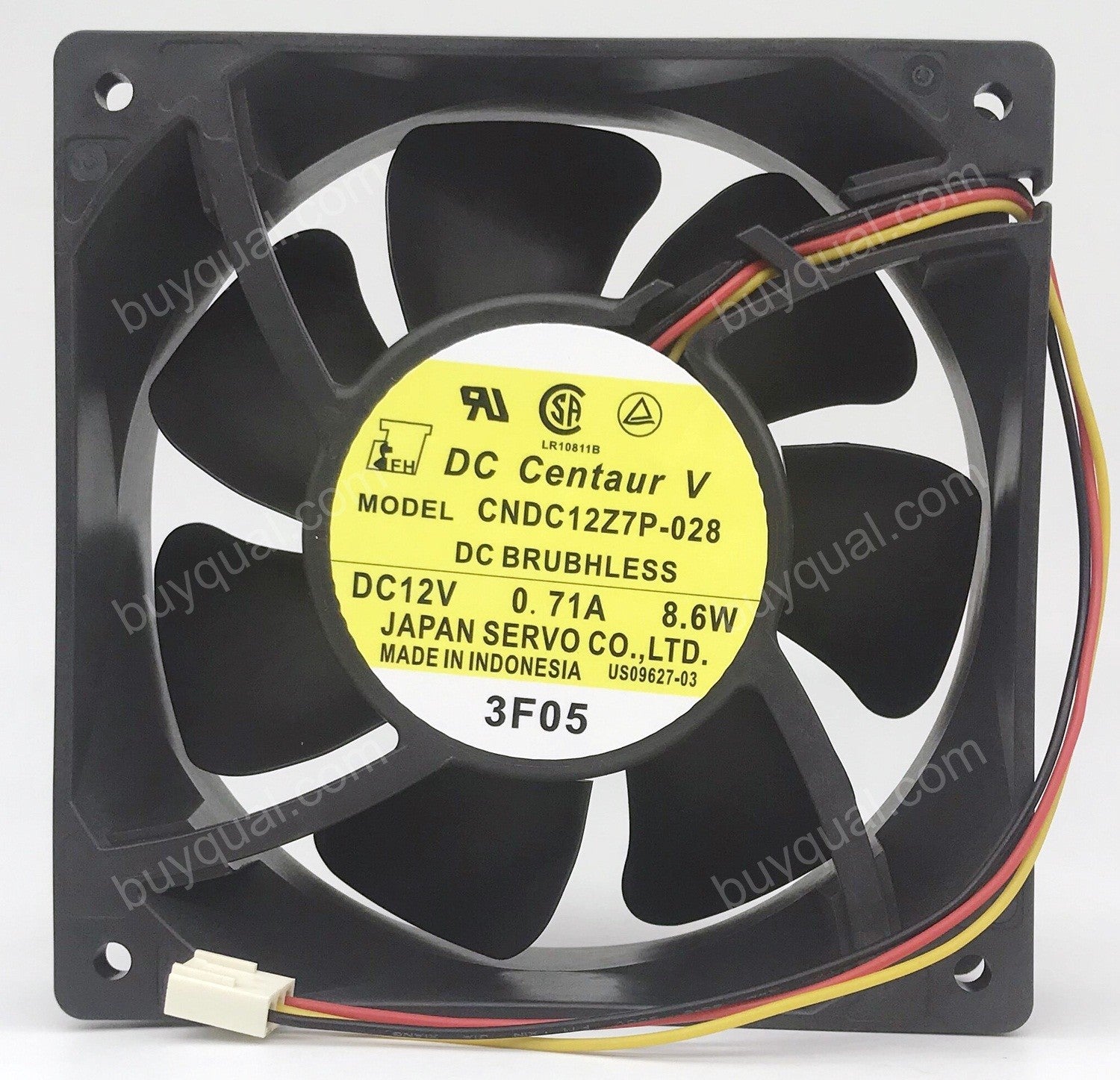SERVO CNDC12Z7P-028 12V 0.71A 3wires Cooling Fan - Original New