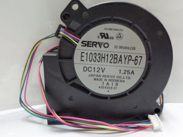 SERVO E1033H12BAYP-67 12V 1.25A 4wires cooling fan