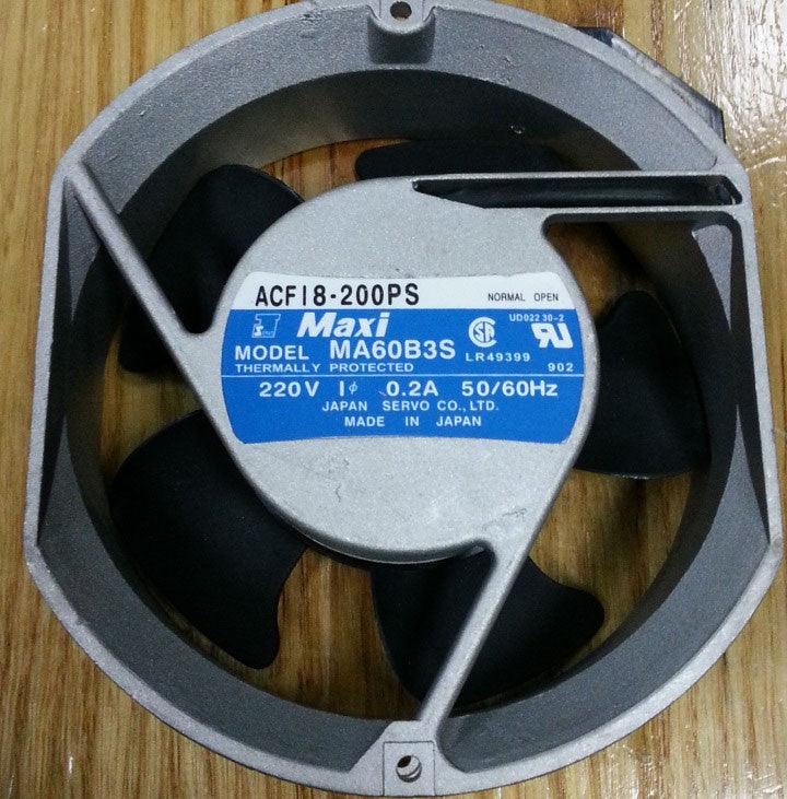 SERVO MA60B3S 200V 0.2A 2wires Cooling Fan