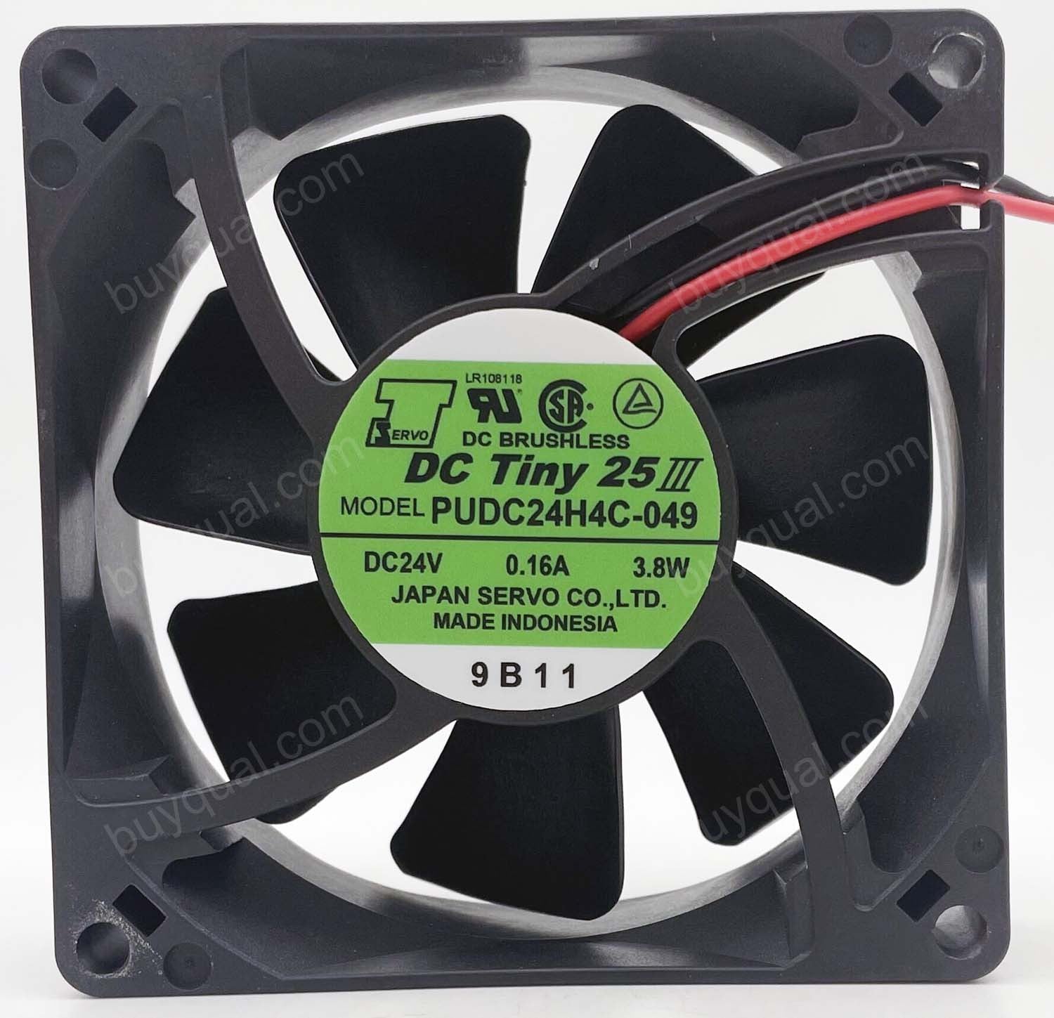 SERVO PUDC24H4C-049 24V 0.16A 3.8W 2wires Cooling Fan