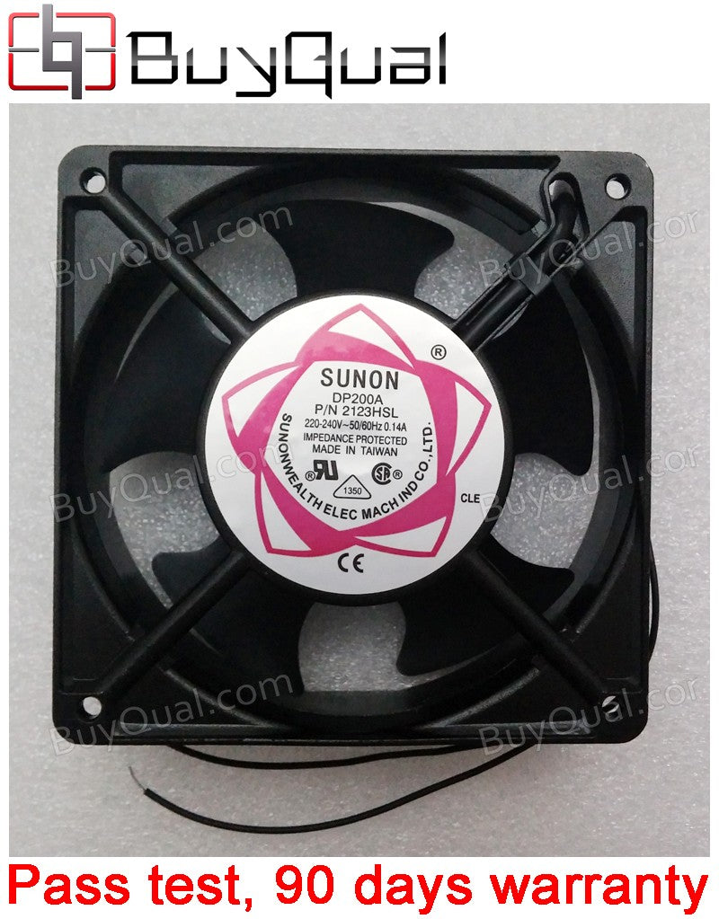 SUNON DP200A 2123HSL 220/240V 0.14A 2 Wires Cooling Fan