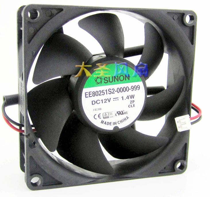 Sunon EE80251S2-000U-999 EE80251S2-0000-999 12V 0.12A 1.4W 2wires Cooling Fan