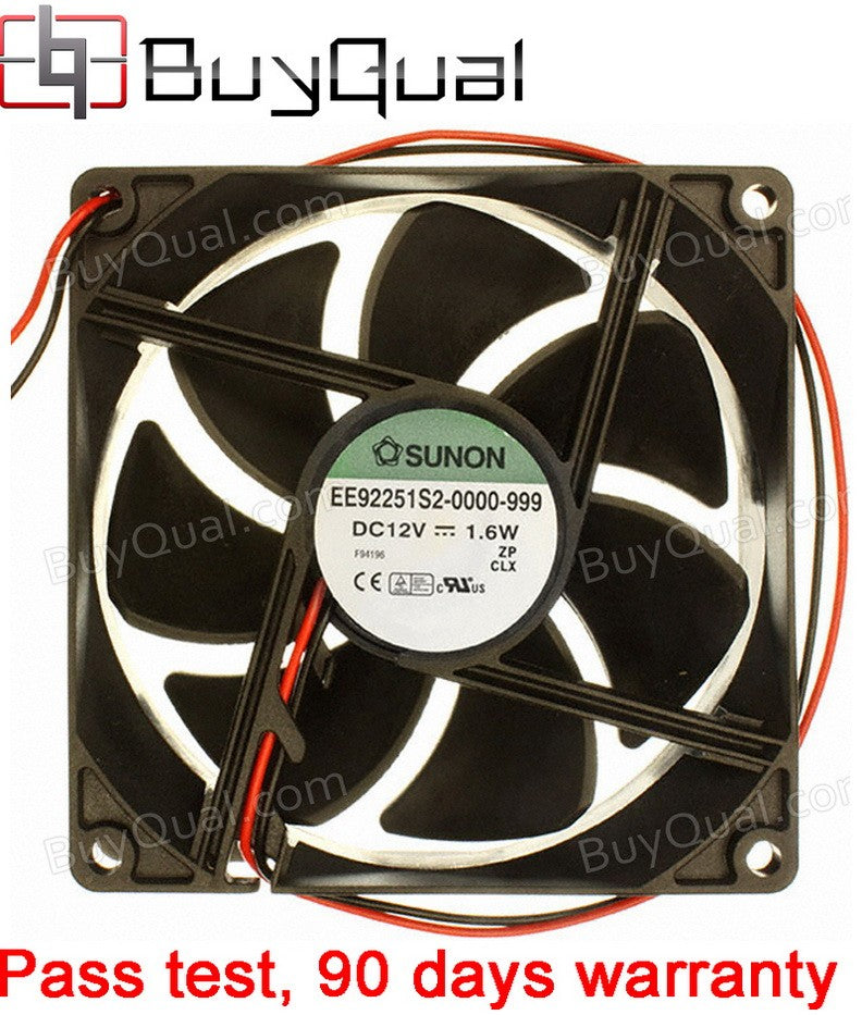 Sunon EE92251S2-0000-999 EE92251S2-000U-999 12V 135mA 1.6W 2wires Cooling Fan