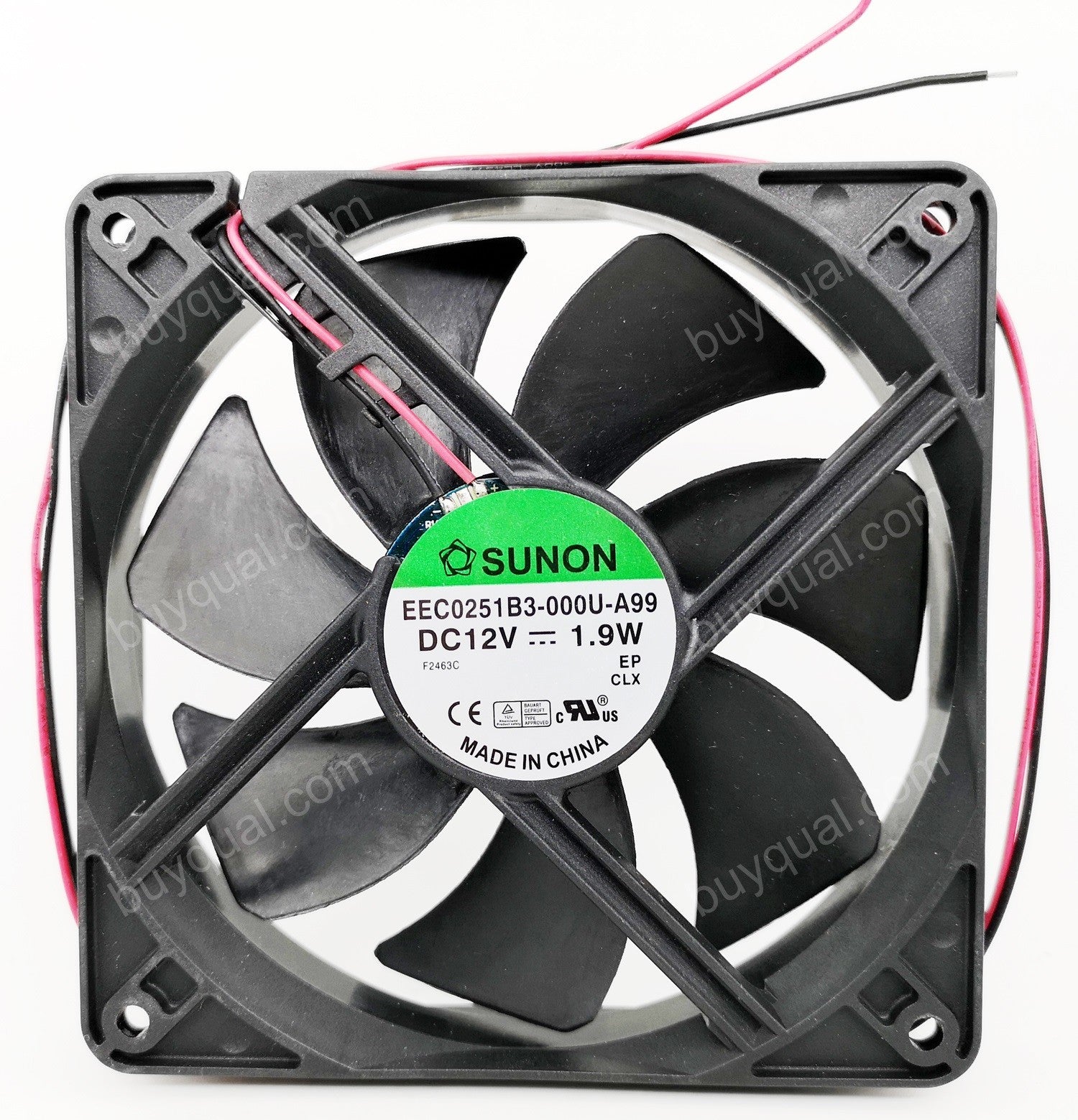 Sunon EEC0251B3-000U-A99 12V 1.9W 2wires Cooling Fan - New