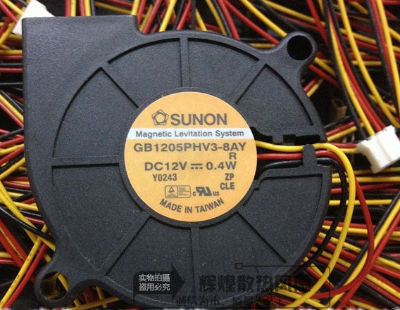 SUNON GB1205PHV3-8AY 12V 0.4W 3wires cooling fan