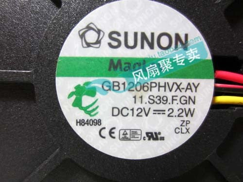 SUNON GB1206PHVX-AY 12V 2.2W DC  3wies Cooling Fan