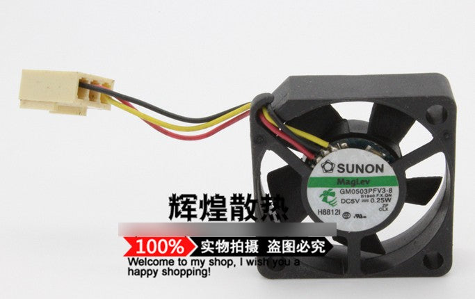 SUNON GM0503PFV3-8 5V 0.2W/0.25W 2wires 3wires Cooling Fan