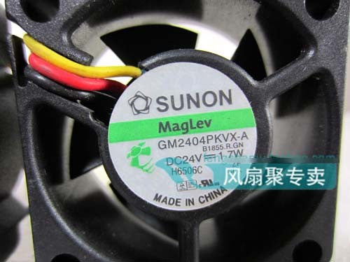 SUNON GM2404PKVX-A 24V 1.7W 2wires 3wires Cooling Fan