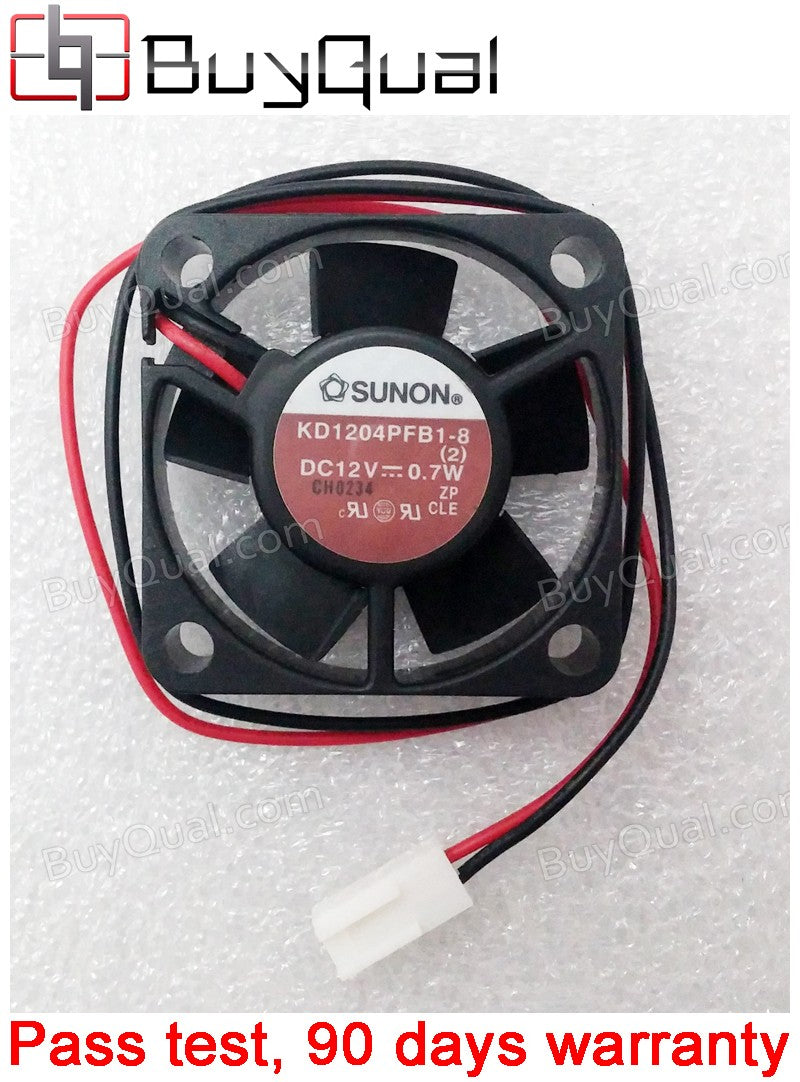 SUNON KD1204PFB1-8 12V 0.7W 2wires Cooling Fan - Used