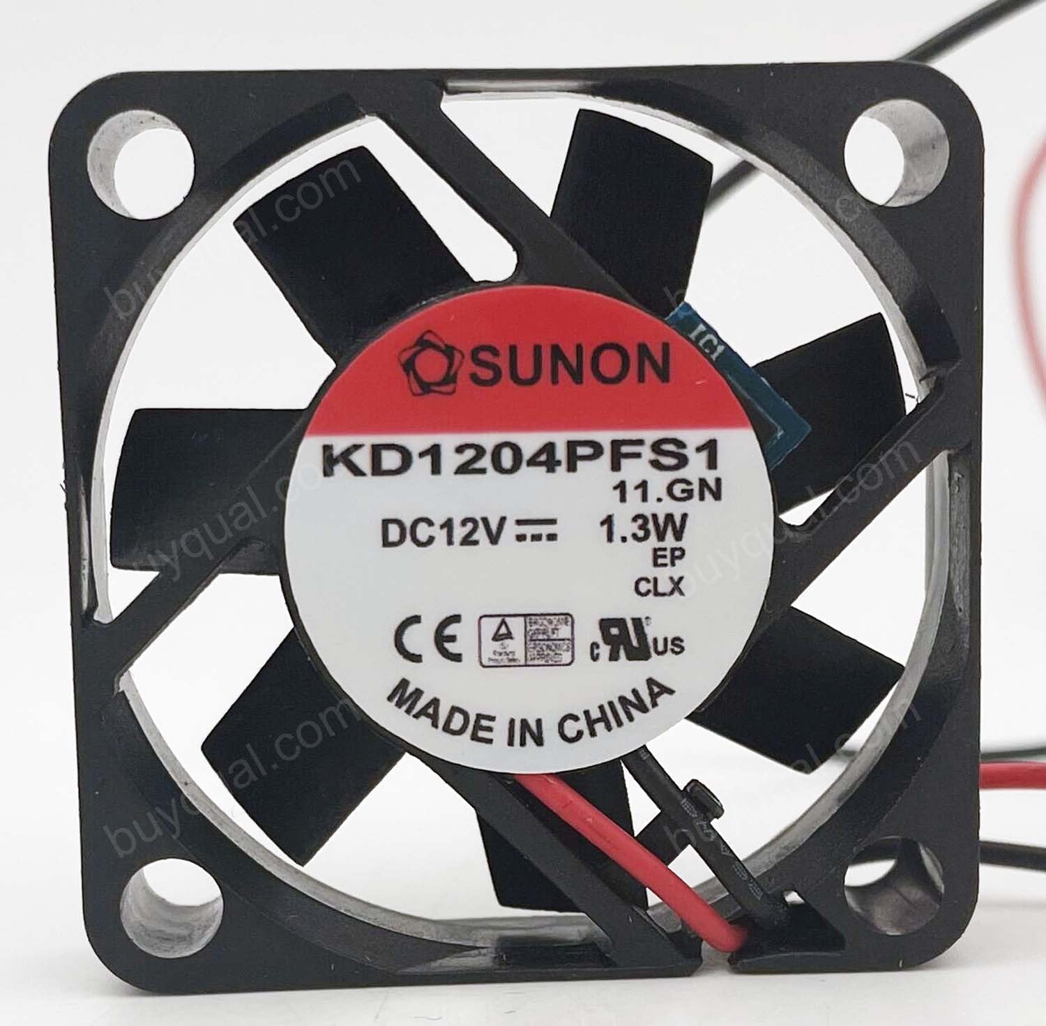 SUNON KD1204PFS1 12V 1.3W 2wires Cooling Fan