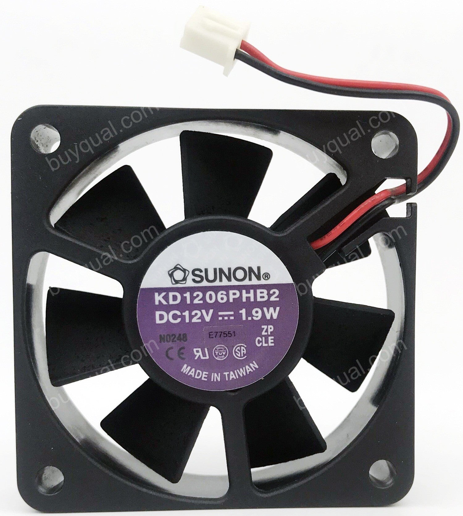 SUNON KD1206PHB2 12V 1.9W 2wires Cooling Fan