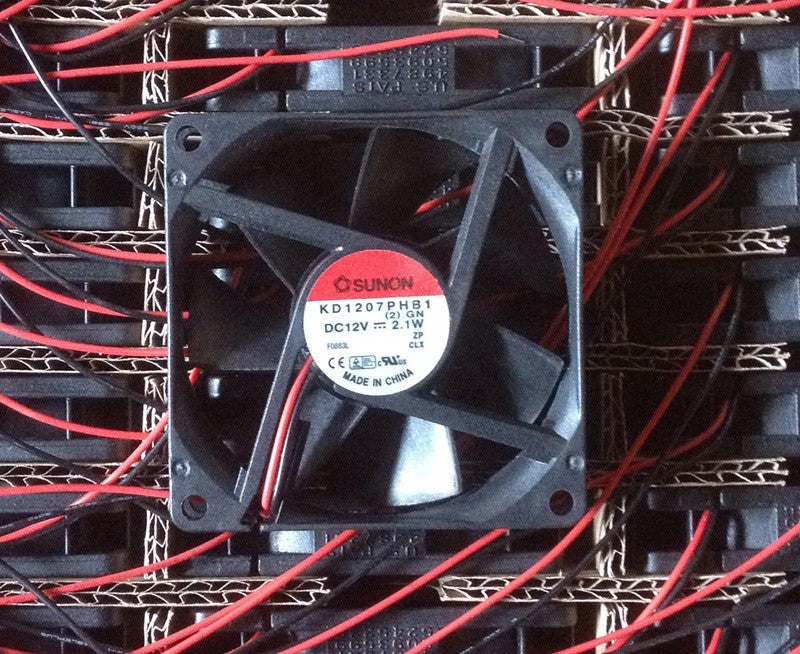 SUNON KD1207PHB1 12V 2.9W 2wires Cooling Fan