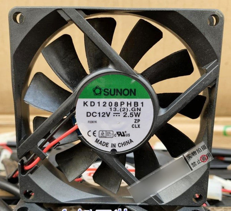 SUNON KD1208PHB1 12V 2.5W 2wires cooling fan