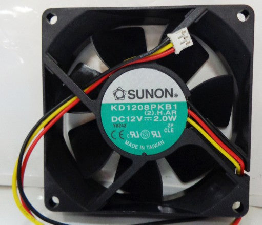 SUNON KD1208PKB1 12V 1.6W/2W 2wires  3wires Cooling Fan