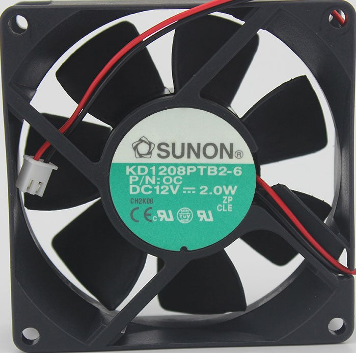 SUNON KD1208PTB2-6 12V 2.0W 2wires Cooling Fan