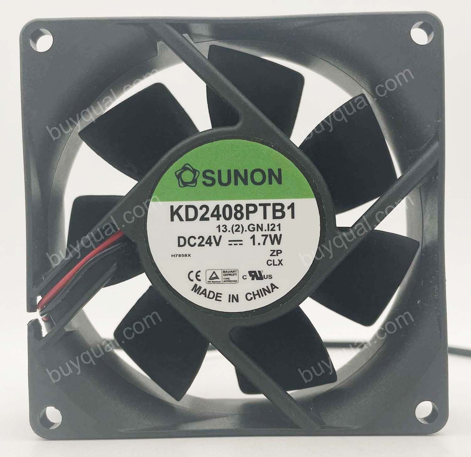 SUNON KD2408PTB1 24V 1.7W 2wires cooling fan