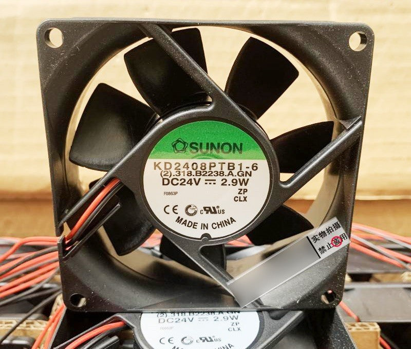 SUNON KD2408PTB1-6 24V 2.9W 2wires Cooling Fan